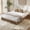 Walnut color (AAE35-13A), variant on Minimalist Fluted Wood Platform Bed Frame – Low Profile, Noise-Free, Easy Assembly, No Box Spring Needed – California King, Natural Wood Color