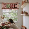 thumbnail image 6 of Christmas Kitchen Valances for Windows 60x18 Inch Kitchen Curtains Valances Rod Pocket Winter Pine Leaf Farmhouse Snowflake Snowman Elk Bathroom Window Valances for Window Treatment Decor, 6 of 6