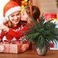 thumbnail image 7 of TETOU 12pcs Christmas Norfolk Pine Branches Artificial Norfolk Pine Stem DIY Wreaths Home Decor, 7 of 7