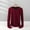 Wine, variant on Womens Long Sleeve T Shirt Crewneck Color Block Casual Shirts