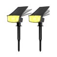 thumbnail image 1 of Trajes de lámpara al aire libre 2PCS Foco solar LED Ajustable 2 en 1 Luces de estaca de paisaje Luz de pared Luces impermeables al aire libre para boda Fiesta Patio Pasarela Lámpara de decoración de p Eccomum Trajes de lámpara al aire libre, 1 of 7