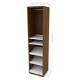 thumbnail image 3 of Elite 59" Reach-In Closet in Oak Barrel and White, 3 of 6