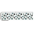 thumbnail image 3 of Ambesonne Cactus Fabric by the Yard Upholstery, Boho Cacti Plants Pattern, 3 Yards, White Black Blue Grey, 3 of 5