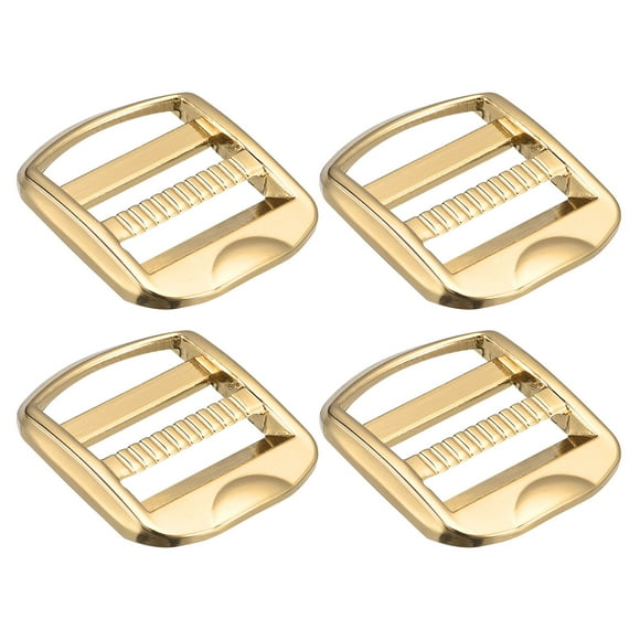 Hebilla deslizante de escalera de metal, paquete de 4, ancho interior de 25mm (1"), tono dorado