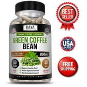 Kaya Naturals Green Coffee Bean 60ct - Weight Management, Antioxidant, Blood Pressure Support- 800mg