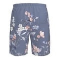 thumbnail image 6 of Kdxio Watercolor Flowers Butterfly Pattern Mens Casual Shorts - Drawstring Summer Beach Sports Shorts for Men, 6 of 9