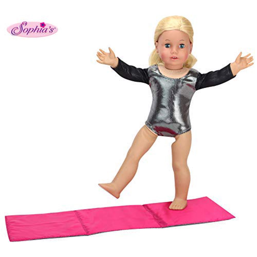 Sophias 18 Inch Doll Gymnast Set of Sparkling Black and Silver
