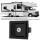 thumbnail image 4 of 2 Pcs RV Handle Latch Carbon Steel Zinc Alloy Embedded Panel Toolbox Cabinet Lock for Trailers Car, 4 of 5