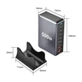 thumbnail image 3 of 500W USB-C Fast Charger Station, 8-Port Type C Charging Block, PD 100W Laptop Power Adapter, Multi-Device Hub for MacBook Pro & Phones, 3 of 8