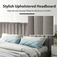 thumbnail image 6 of Costway Full Size Vertical Channel Modern Platform Beds, Grey, 6 of 9