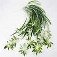 thumbnail image 4 of ” Artificial Hanging Plant Flower Wall Ceiling Hanging Decor Plastic Silk Cloth Fake Plant  Light Color”, 4 of 10