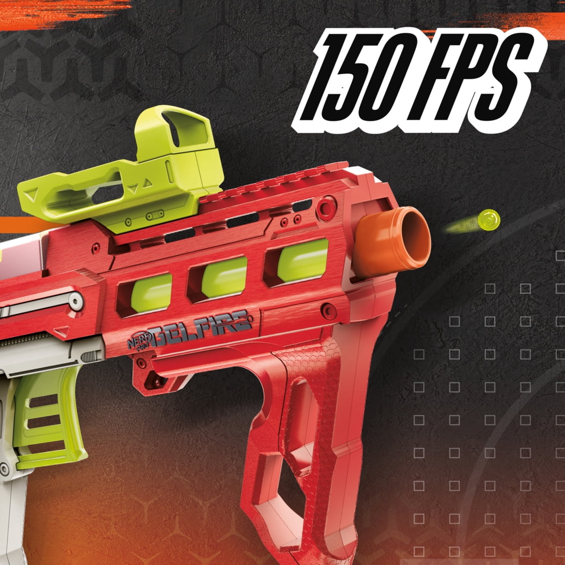 Nerf Pro Gelfire Pronto Water Bead Blaster, 5000 Gelfire Rounds, Eyewear, Ages 14+
