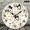 12x12in, variant on Creowell Glitter Polka Dot Ghost Bow Set  Silent Non Ticking Round Wall Clock Battery Operated (AA Not Included), Wall art Decor Lobby Corridor Dining Room Bedroom Office Classroom