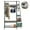 Rustic Gray, variant on CJC Entryway Closet Organizer Garment Rack Hall Tree with Shoe Rack, Coat Rack, Hanging Rod, Bookshelves and Hooks, Metal Frame, Rustic Gray