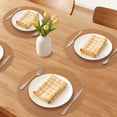 thumbnail image 2 of Unique Bargains 6Pcs Rustic Round Woven Dining Placemats Dark Brown 15x15inch, 2 of 6