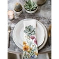 thumbnail image 3 of Hokiten Kitchen Dinner Napkins Set of 6 Garden Floral Watercolor Cloth Napkins Reusable Washable Table Napkins for Weddings Cocktail Parties Holiday Table Decor 20x20 Inch, 3 of 8