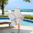 thumbnail image 3 of Yayeee Kids Hooded Towels Toddler Soft Absorbent Beach Bathing Wrap 50" x 23.5", Green Geometric, 3 of 5