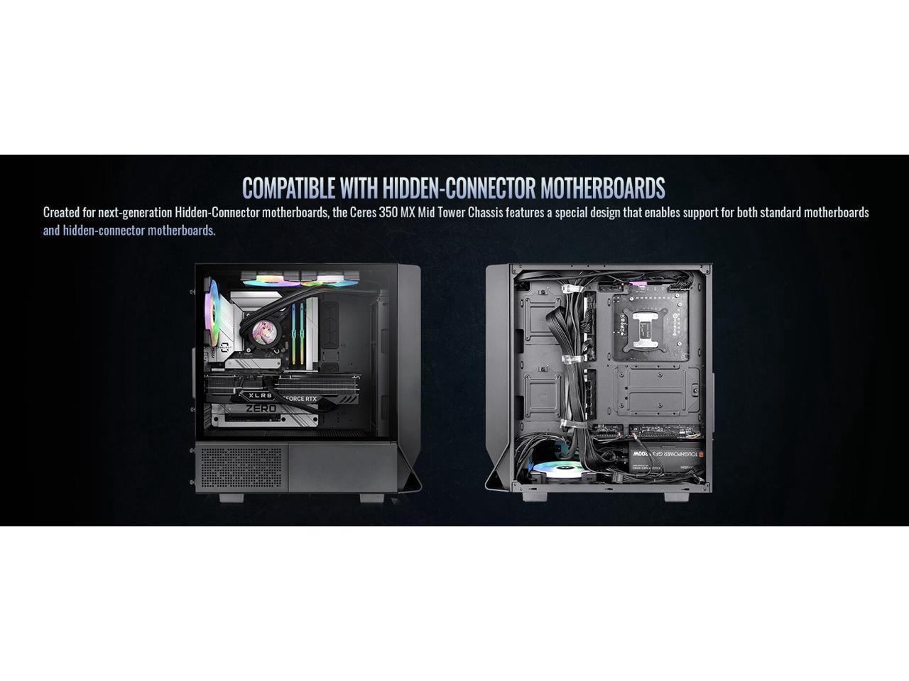 Thermaltake Ceres 350 MX Mid Tower Chassis, Black CA-1Z3-00M1WN-00