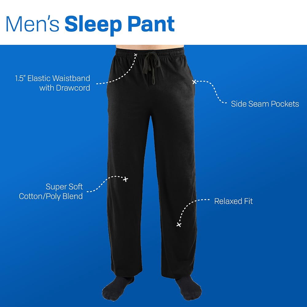Five Night's at Freddy's Red Title Logo Men's Black Graphic Sleep Pants-XL