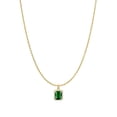 thumbnail image 1 of Collar Xtellar De Oro De 14k Para Mujer Con Circonitas Cúbicas Verde, 1 of 4