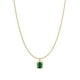 thumbnail image 1 of Collar Xtellar De Oro De 14k Para Mujer Con Circonitas Cúbicas Verde, 1 of 4