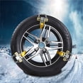 thumbnail image 2 of Phlegsive Car Snow Chain Steel Security Chain Anti-skid Emergency Tire Chain for Tire Width 205-225mm (Random Color), 2 of 6