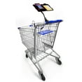 Black All In One Clip On Shopping Cart Organizer