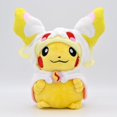 thumbnail image 1 of Muñeco de Peluche de Pikachu de Pokémon, 18-21cm de felpa de juguete, serie Charizard Snorkel Cloak, colección de muñecos de regalo, 1 of 4