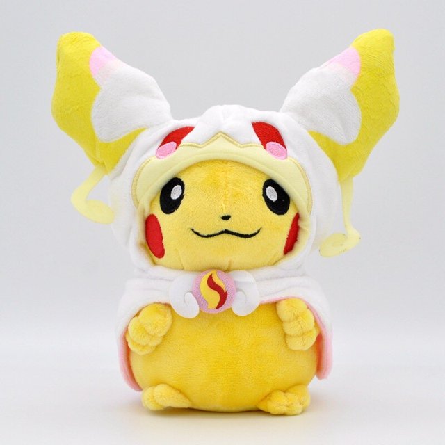 Muñeco de Peluche de Pikachu de Pokémon, 18-21cm de felpa de juguete, serie Charizard Snorkel Cloak, colección de muñecos de regalo