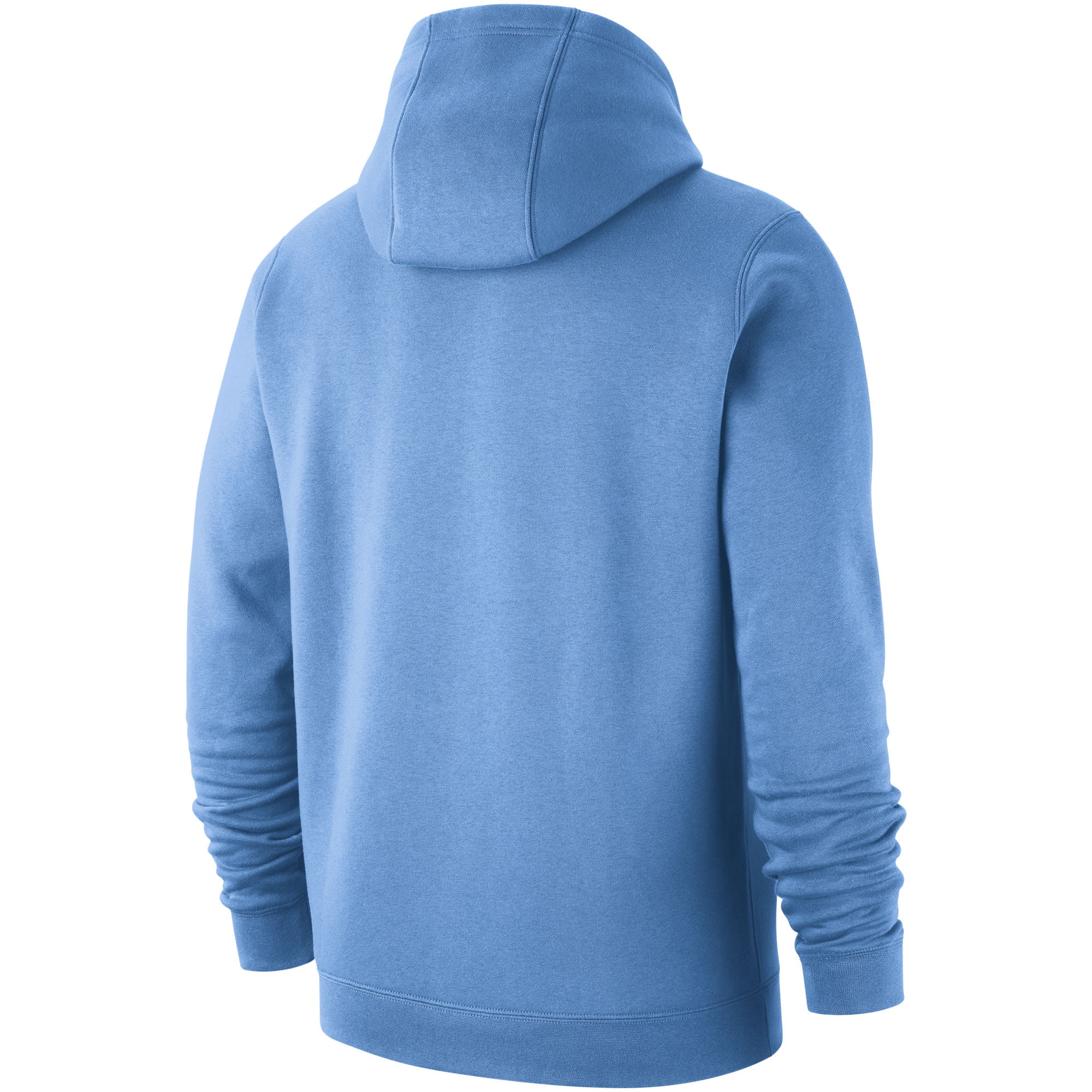 nike men's north carolina tar heels carolina blue club fleece pullover hoodie