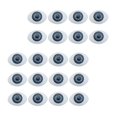 thumbnail image 1 of de 20 piezas de ojos simulados de muñeca de 0,6 pulgadas x 0,8 pulgadas Gris Macarena Globos oculares de simulación, 1 of 8