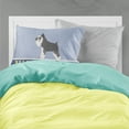 thumbnail image 2 of Miniature Schnauzer Welcome Fabric Standard Pillowcase Blue, 2 of 2