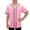 Pink, variant on Tranfacy Kids Boys 3-15 Years Summer Tops Short Sleeve V-Neck Solid Mesh Baseball Style Blouses Shirts