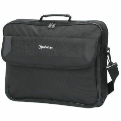 Cambridge Laptop Bag 17.3" Clamshell Design Black LOW COST Accessories Pocket Document Compartment on Back Shoulder Strap removable Equivalent to Targus CN418EU Notebook Case Three Year Warranty