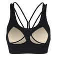 thumbnail image 6 of Wensltd Womens Sport Yoga Bras Crew Neck Sleeveless Cropped Tops Trendy Workout Fitness Push Up Bra Black, 6 of 7