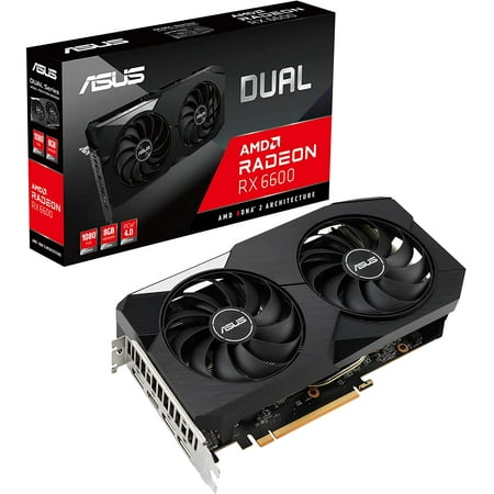 ASUS Dual AMD Radeon RX 6600 8GB GDDR6 Gaming Graphics Card RX 6600 8GB