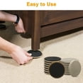 thumbnail image 3 of 16 Pcs Furniture Sliders, DISEN Reusable Heavy Furniture Movers, 3.5'' Furniture Moving Kit for Carpet Floor Surfaces, 3 of 8