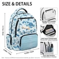 thumbnail image 7 of Pzuqiu Blue Sea Turtle 17 Inches Backpacks Boys Boys Schoolbags Bookbags with Adjustable Shoulder Strap Large Capacity Daypack for Outdoor Camping Hiking Rucksack Breathable, 7 of 7