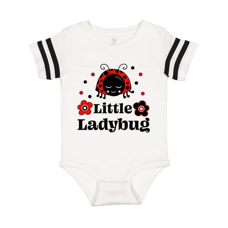 

Inktastic Little Ladybug with Flowers Gift Baby Boy or Baby Girl Bodysuit