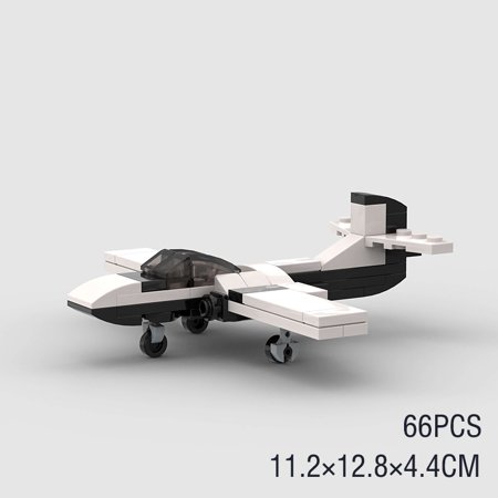 WW2 T-37 Training Plane Military Jet Trainer US Building Blocks Air Force Aircraft Mini Moc 3D Model Bricks Toys World War II