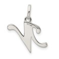 thumbnail image 4 of Auriga 925 Sterling Silver Glitter Enamel Letter N Initial Charm Pendant for Women(L- 24mm, W- 12mm), 4 of 6