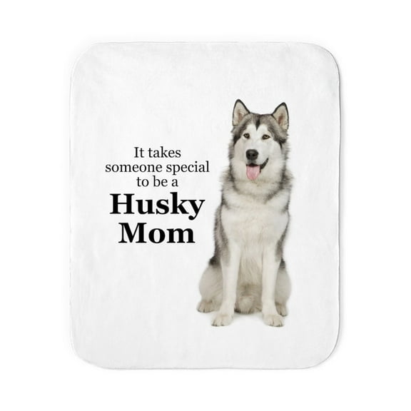 CafePress - Husky Mom - Sherpa Fleece Throw Blanket 60" x 50"