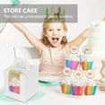 thumbnail image 4 of 50 PCS Single Cupcake Boxes White Individual Cupcake Carrier Holders with Window Inserts for Bakery Wrapping Packaging, 4 of 9