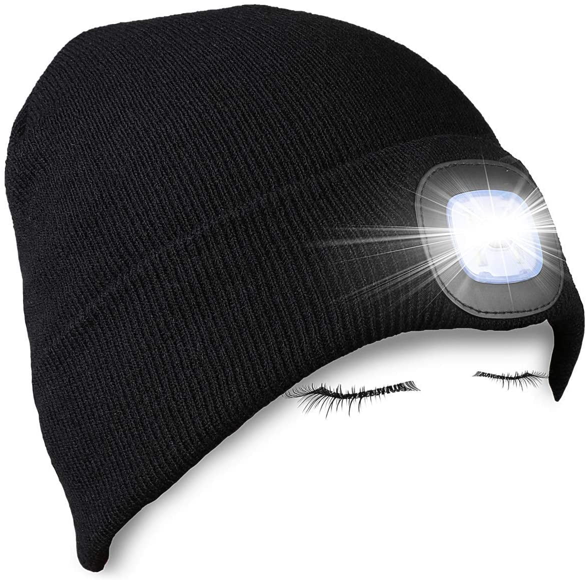 LED Lighted Beanie Hat, USB 