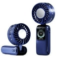 thumbnail image 3 of Fan Handheld Portable Handheld Turbo Fan Mini Handheld Fan Portable Fan for Travel Small Fan Handheld Fan Digital Refrigeration Ice Turbine High Speed Handheld Fan Desktop Neck Folding Fan, 3 of 9