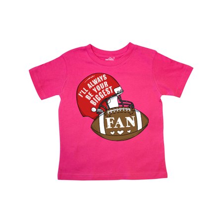 

Inktastic I ll Always Be Your Biggest Fan with Football and Helmet Gift Toddler Boy or Toddler Girl T-Shirt