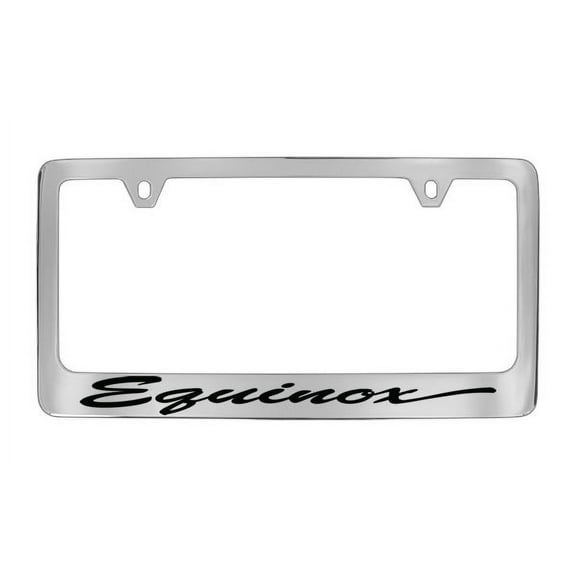 Chevrolet Equinox Chrome Plated Metal License Plate Frame Holder