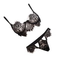 thumbnail image 2 of Conjunto de Ropa Interior de Encaje Floral lencería de Noche Sleepwear, + METRO, 2 of 8