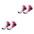 thumbnail image 4 of Calcetines de compresión Minnieouse 2 piezas para aliviar la fatiga del pie Rosa roja S/M, 4 of 6