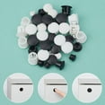 120Pcs 6 Style Plastic Hole Plugs Snap in Flush Type Hole Plugs Post